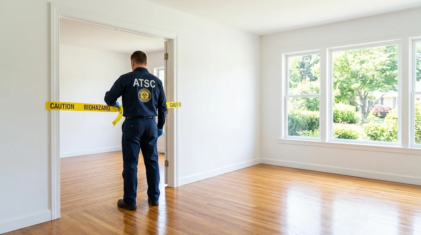 Certified biohazard cleanup crew performing Crime Scene Cleanup in Dover